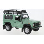 LAND ROVER DEFENDER AVEC GALERIE SUR LE TOIT VERT CLAIR