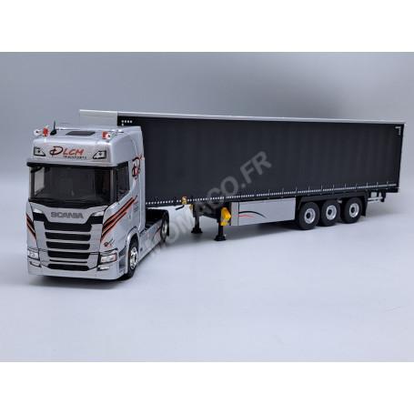Camion ELIGOR 1/43 – SCANIA S 500 4x2 Blanc, Remorque Transports GELIN, Neuf