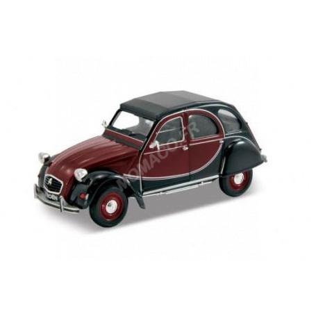 CITROEN 2CV 6 CHARLESTON ROUGE FONCE ET NOIR