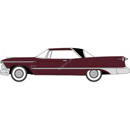 IMPERIAL CROWN 2 PORTES HARD TOP 1959 ROUGE/NOIR