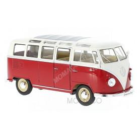 VOLKSWAGEN T1 SAMBA 1963 ROUGE ET BLANC