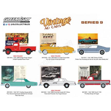 COFFRET DE 6 PIECES : VINTAGE AD CARS - SERIES 9