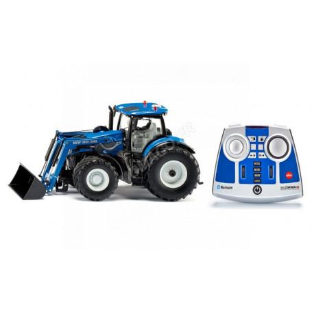 NEW HOLLAND T7 315 AVEC CHARGEUR FRONTAL A COIMMANDE PAR APPLICATIUON BLUETOOTH ET TELECOMMANDE BLUETOOTH