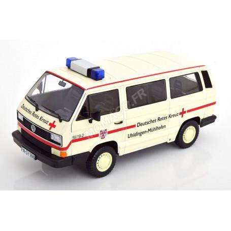 VOLKSWAGEN BUS T3 "DEUTSCHES ROTES KREUE" 1987 CREME/ROUGE