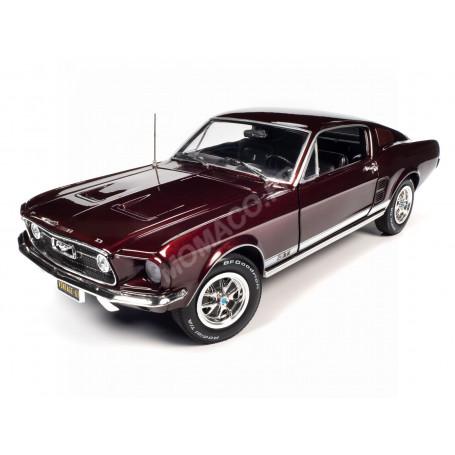 FORD MUSTANG 2+2 GT 1967 BORDEAUX "CODE X VINTAGE BURGUNDY"