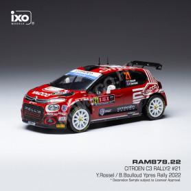 CITROEN C3 RALLYE 2 21 ROSSEL/BOULLOUD WRC2 RALLYE YPERN 2022