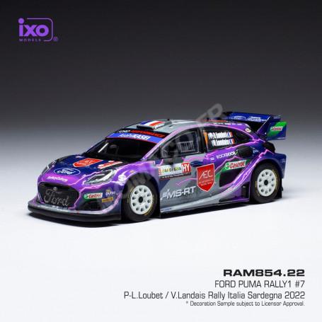 FORD PUMA RALLYE 1 7 LOUBET/LANDAIS WRC RALLYE SARDAIGNE 2022