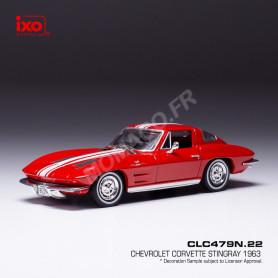 CHEVROLET CORVETTE STINGRAY 1963 ROUGE/BLANC