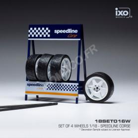 SET DE 4 PNEUS SPEEDLINE CORSE BLANC