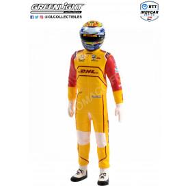 FIGURINE INDYCAR "DHL" 28 ROMAIN GROSJEAN ANDRETTI AUTOSPORT NTT INDYCAR 2023