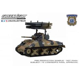 M4 SHERMAN TANK 1945 "12TH ARMORED DIVISION - 2nd GUERRE MONDIALE" AVEC T34 LANCE ROQUETTES CALLIOPE