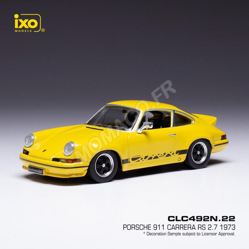 Modèle Réduit Porsche 911 Carrera RS 2.7 1973 – Blanc Et Bleu – Échelle 1:43 Par IXO MODELS – Neuf