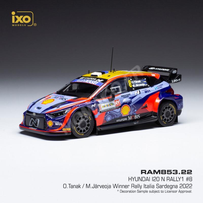 IXO Hyundai I20 R5 N°1 - Rallye Sardaigne 2020 - Jari Huttunen - Échelle 1/43