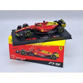 FERRARI F1 F1-75 TEAM SCUDERIA FERRARI 16 CHARLES LECLERC GRAND PRIX D'ITALIE MONZA 2022 2ND (75 ANS) (PACKAGING PREMIUM)