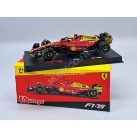 FERRARI F1 F1-75 TEAM SCUDERIA FERRARI 55 CARLOS SAINZ GRAND PRIX D'ITALIE MONZA 2022 4EME (75 ANS) (PACKAGING PREMIUM)