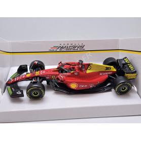 FERRARI F1 F1-75 TEAM SCUDERIA FERRARI 16 CHARLES LECLERC GRAND PRIX D'ITALIE MONZA 2022 2ND (75 ANS)