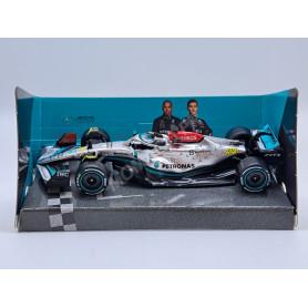 MERCEDES GP F1 W13E TEAM MERCEDES-AMG PETRONAS 44 LEWIS HAMILTON 2022 (BOITAGE SOUPLE) (EPUISE)