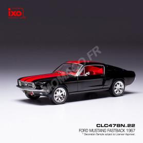 FORD MUSTANG FASTBACK 1967 NOIR/ROUGE