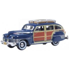 CHRYSLER T AND C WOODY WAGON 1942 BLEUE