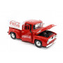 FORD F100 1955 AVEC BACHE "COCA-COLA - SIGN OF GOOD TASTE"