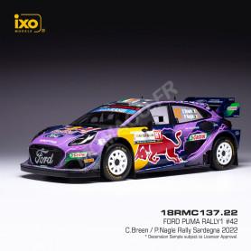 FORD PUMA RALLY 1 42 BREEN/NAGLE WRC RALLYE DE SARDAIGNE 2022 (EPUISE)