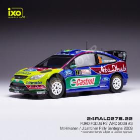FORD FOCUS RS 3 HIRVONEN/LEHTINEN RALLYE WRC SARDAIGNE 2009
