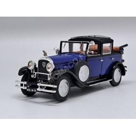 PEUGEOT TYPE 184 LANDAULET OUVERT 1928 BLEU/NOIR