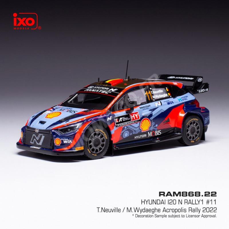 Ixo Model HYUNDAI i20 N.11 SAFARI RALLY 2022 NEUVILLE/WYDAEGHE 1:43