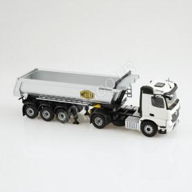 MERCEDES-BENZ AROCS CAMION BENNE "MEILLER" BLANC