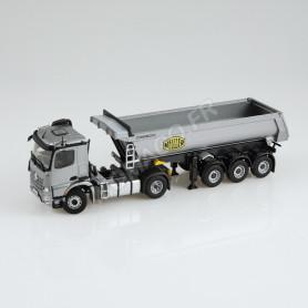 MERCEDES-BENZ AROCS CAMION BENNE "MEILLER" ARGENT