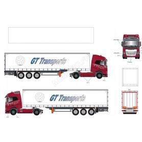 VOLVO FH 4 25 YEAR REMORQUE TAUTLINER "GT TRANSPORTS"