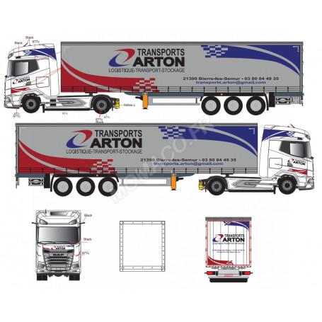 Camion DAF XG+ 4x2 Avec Remorque ELIGOR – Transports E.REINHEIMER, 1/43
