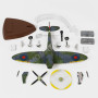 SUPERMARINE SPITFIRE MK.IX ANGLAIS MK210 "TOLLY HELLO" GUNS LUNDQUIST "TEST PILOT USSAF - LONG RANG EXPERIMENTAL"