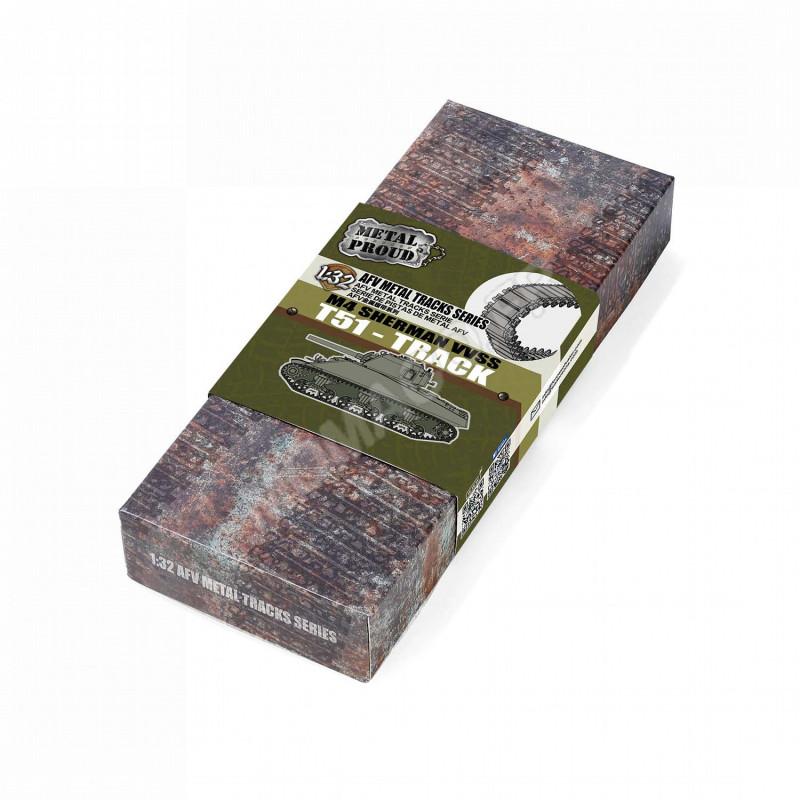 Chenilles de remplacement en metal pour sherman m4