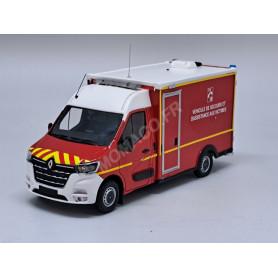 CAMION POMPIERS IVECO MAGIRUS 150E BURAGO ECHELLE AU 1/50 EME