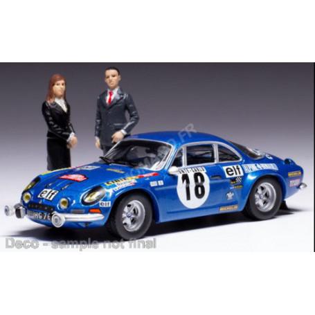 RENAULT ALPINE 1800 S 18 ANDRUET/PETIT RALLYE MONTE CARLO 1973 1ER AVEC FIGURINES