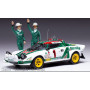 LANCIA STRATOS HF 1 MUNARI/MAIGA RALLYE MONTE CARLO 1977 1ER AVEC FIGURINES