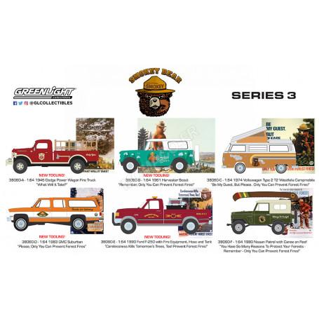 COFFRET DE 6 PIECES : SMOKEY BEAR - SERIES 3