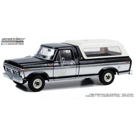 FORD F-100 XLT RANGER 1977 NOIR/ARGENT