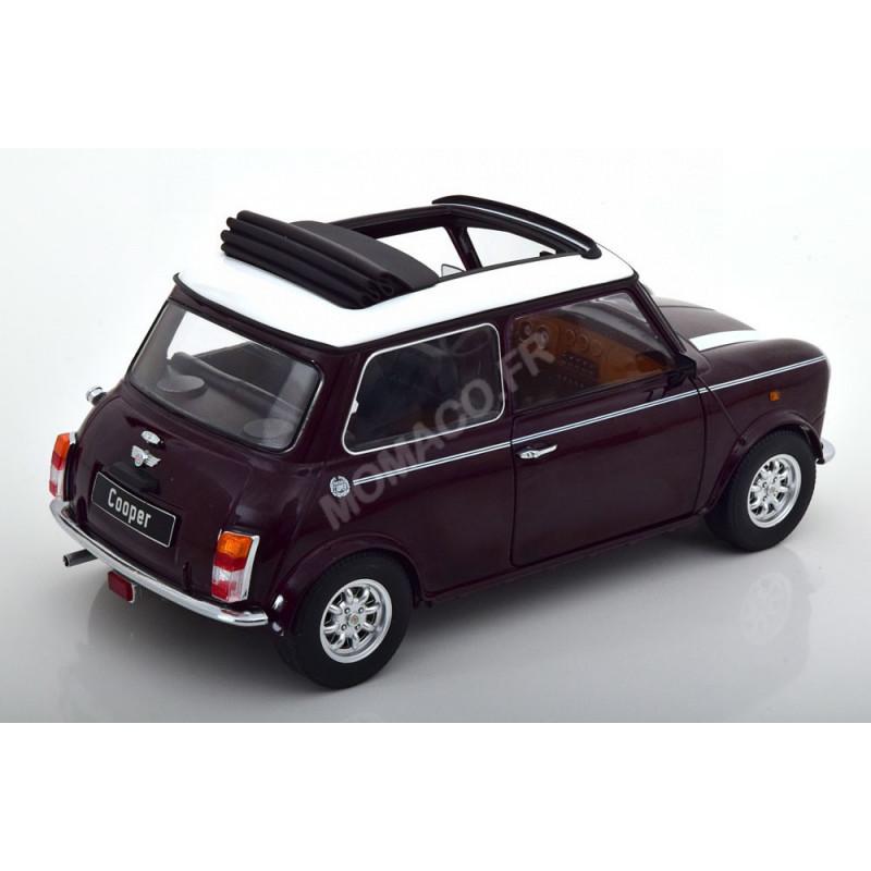 Miniature MINI COOPER TOIT OUVRANT VOLANT A GAUCHE VERT FONCE/BLANC 1/12
