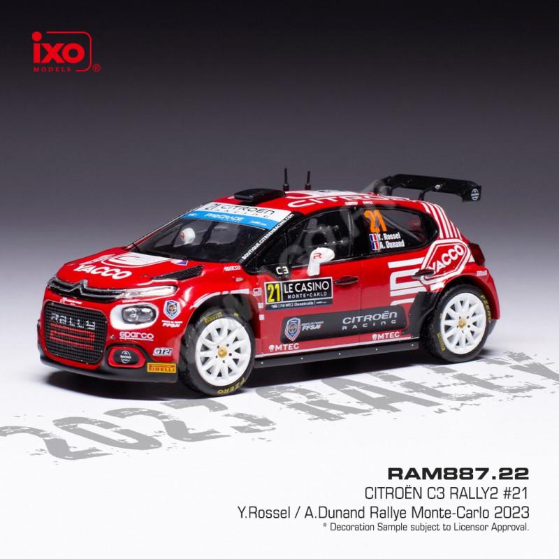CITROEN C3 21 ROSSEL/DUNAND WRC2 RALLYE MONTE-CARLO 2023