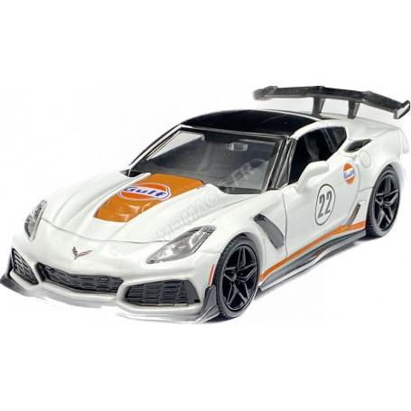 CHEVROLET CORVETTE ZR1 2019 "GULF" BLANCHE/ORANGE