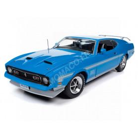 FORD MUSTANG MACH 1 1972 BLEUE "GRABBER BLUE"