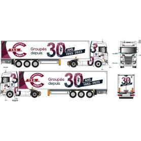 SCANIA 500S REMORQUE FOURGON "TSE FRANCE 30 ANS"