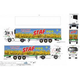 RENAULT T HIGH 2021 SEMI FRIGO CHEREAU "STAF COLZA"