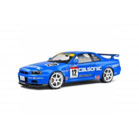 NISSAN SKYLINE R34 GTR STREETFIGHTER "CALSONIC" 12 2000 TRIBUTE BLUE