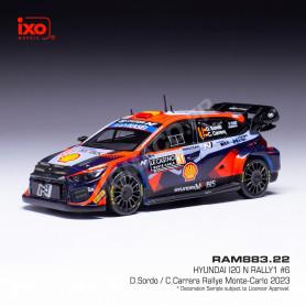 HYUNDAI I20 N 6 SORDO/CARRERA RALLYE WRC1 MONTE CARLO 2023