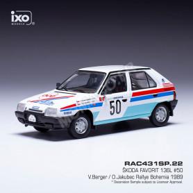 SKODA FAVORIT 136L 50 BERGER/JAKUBEC RALLYE BOHEMIA 1989