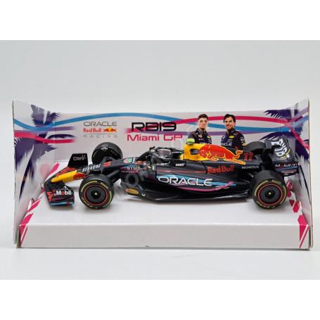 RED BULL F1 RB19 TEAM ORACLE RED BULL RACING 11 SERGIO PEREZ GRAND PRIX MIAMI 2023 2EME (BOITAGE SOUPLE) (EPUISE)