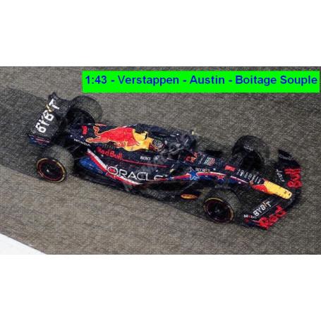 RED BULL F1 RB19 TEAM ORACLE RED BULL RACING 1 MAX VERSTAPPEN GRAND PRIX AUSTIN 2023 1ER (BOITAGE SOUPLE)